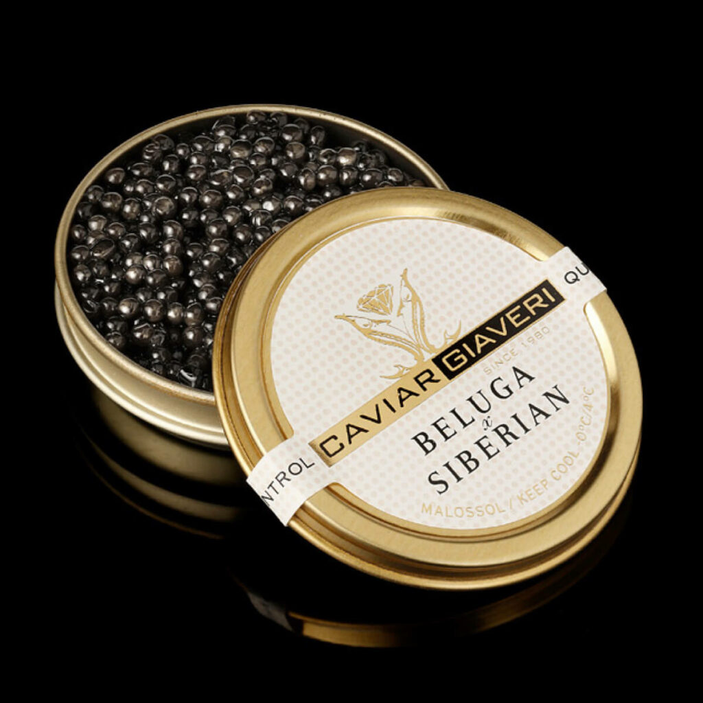 Caviale Beluga Siberian Caviar Giaveri scatoletta aperta