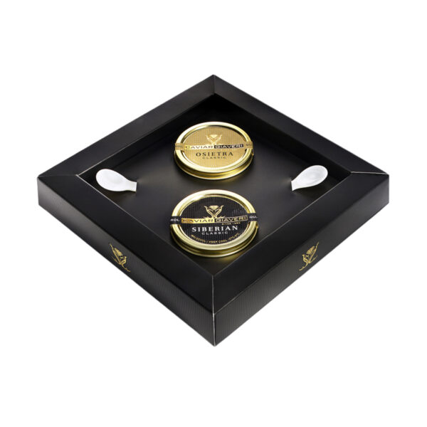 Confezione regalo box the King and the Queen Caviar Giaveri