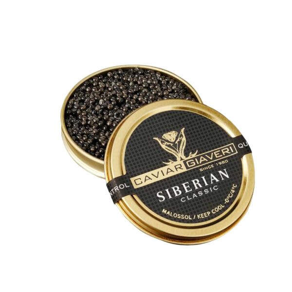 Caviale Siberian Classic Caviar Giaveri Scatoletta aperta