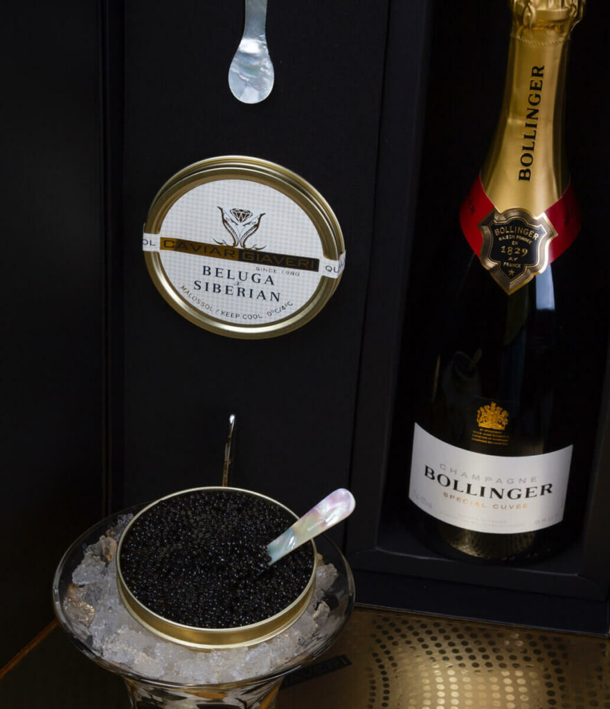 Golden Box Bollinger Party - Caviar Giaveri