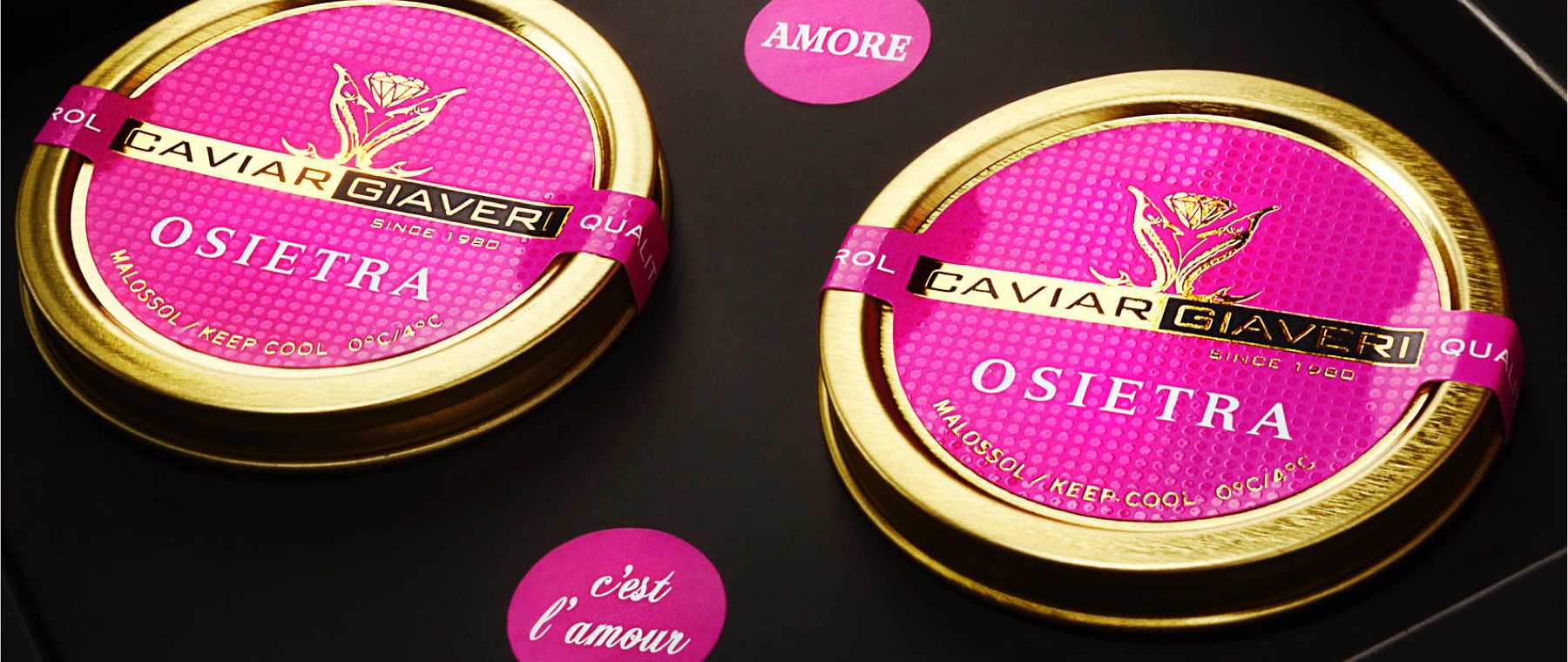 Confezione regalo cest lamour caviar giaveri c