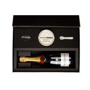 Golden box Bollinger Party Caviar Giaveri