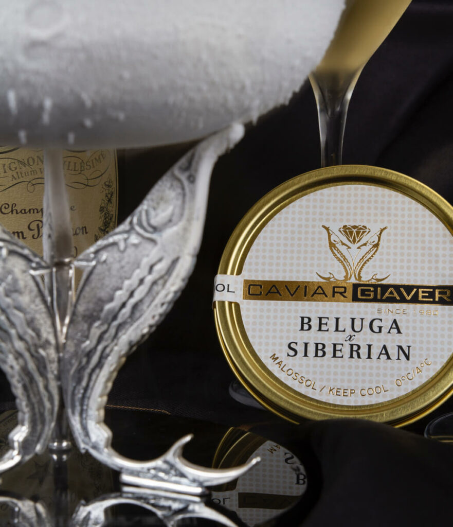 Beluga Siberian and Caviar Holder