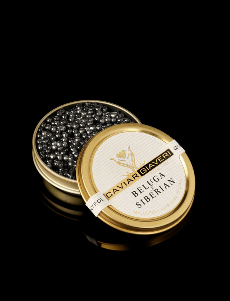 Caviar holder and Beluga Siberian