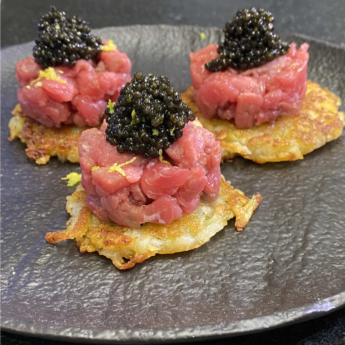Ricetta rosti di patate con caviale - Caviar Giaveri