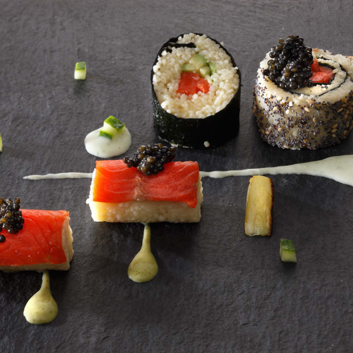 Ricetta sushi con caviale Giaveri copertina