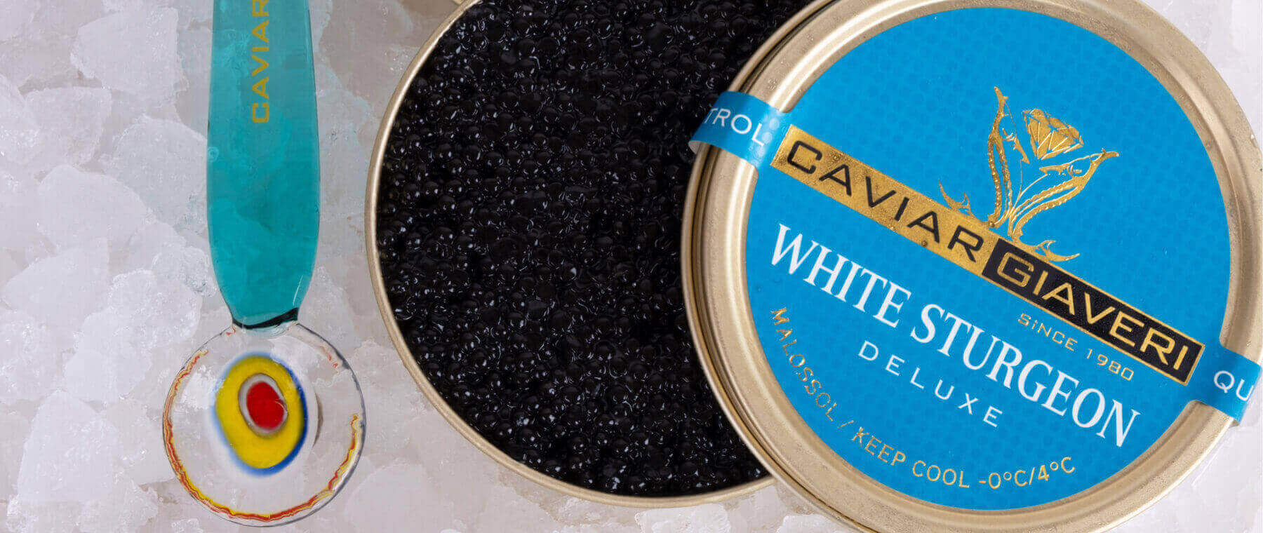 Caviale White Sturgeon Deluxe Caviar Giaveri