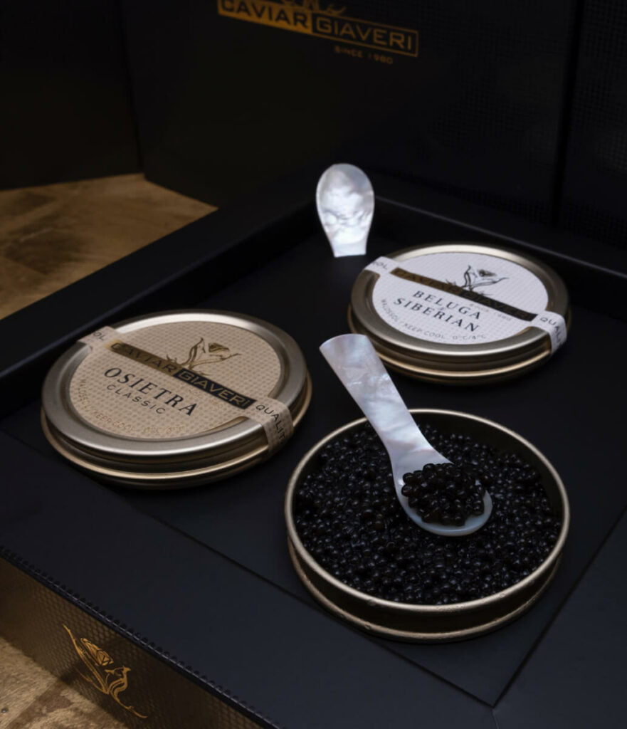 Box Zar Trilogy scatola aperta Caviar Giaveri